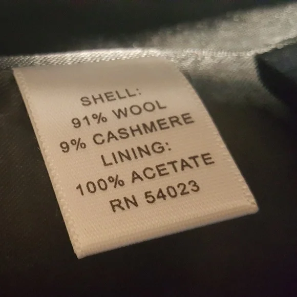 BR Wool/Cashmere Military style coat Y2K - Picture 5 of 7